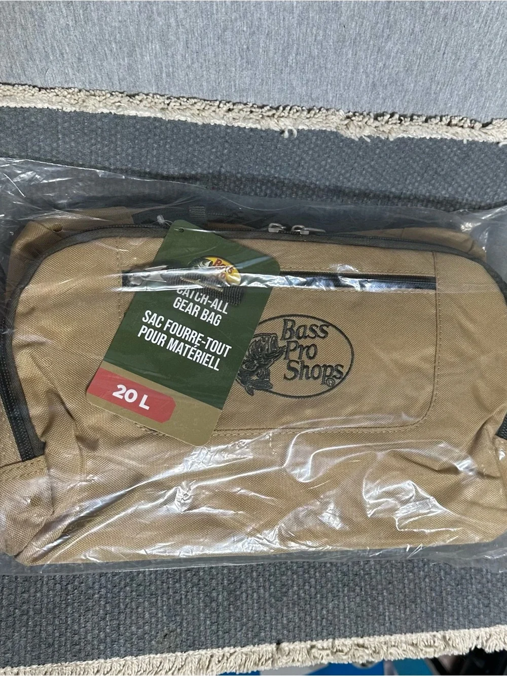 Blue Bass Pro Shop Catch-All Duffel Bag with Embroidered Logo